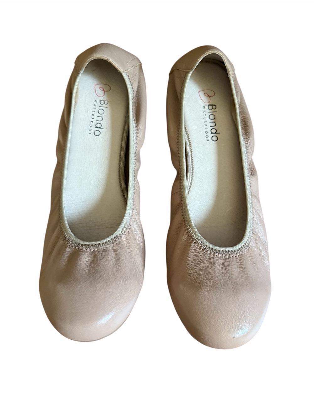 Blondo Nude Leather Ballet Flats US 9